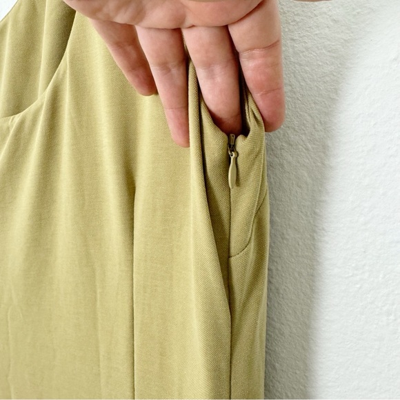 Third Form One Shoulder Maxi Dress Khaki Size US 8 - Picture 10 of 14